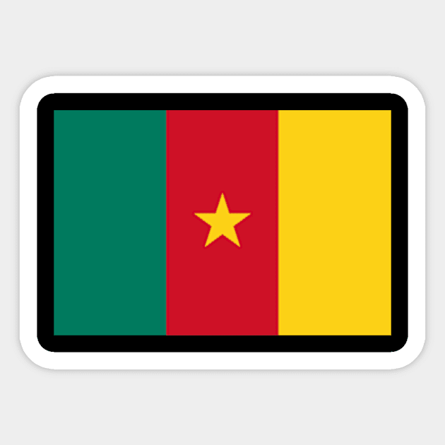 Cameroon Flag Sticker by SevenMouse